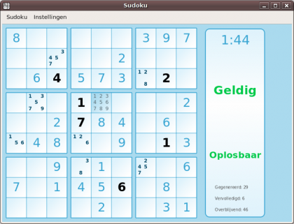 Sudoku on Linux